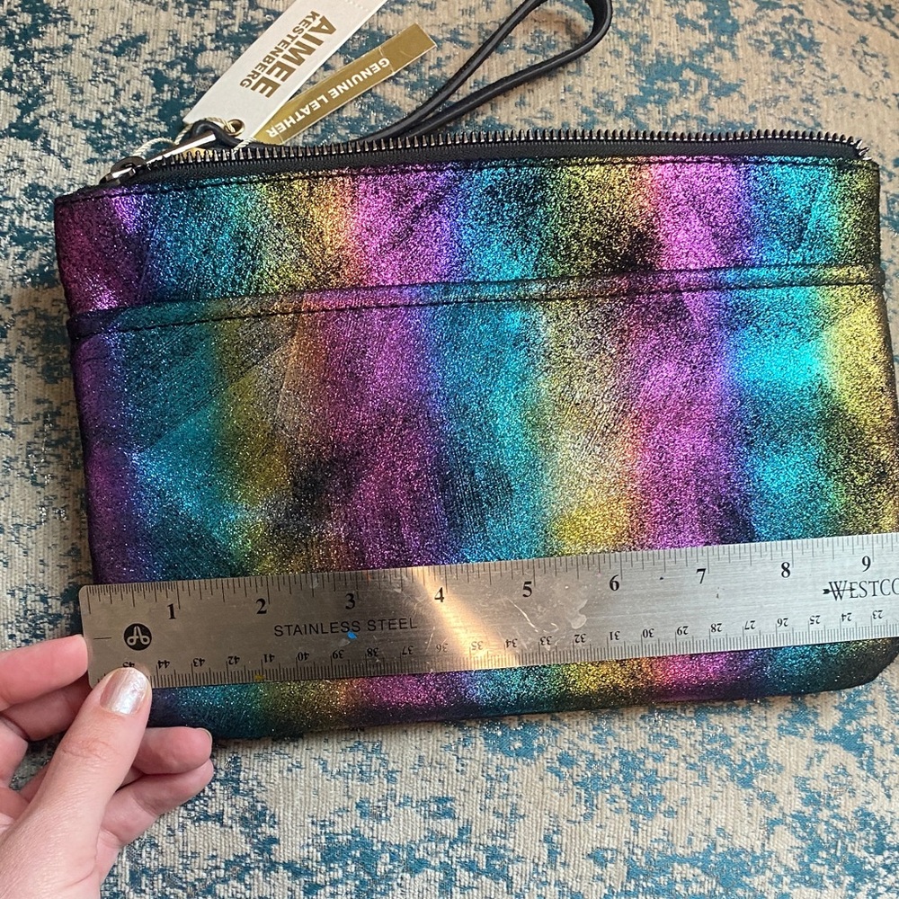 Aimee Kestenberg Iridescent Clutch with Wristlet - Picture 9 of 11